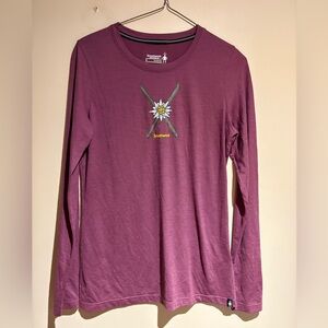 Smartwool Merino Sport 150 Powder Flower Long-Sleeve Base Layer Merino Wool S